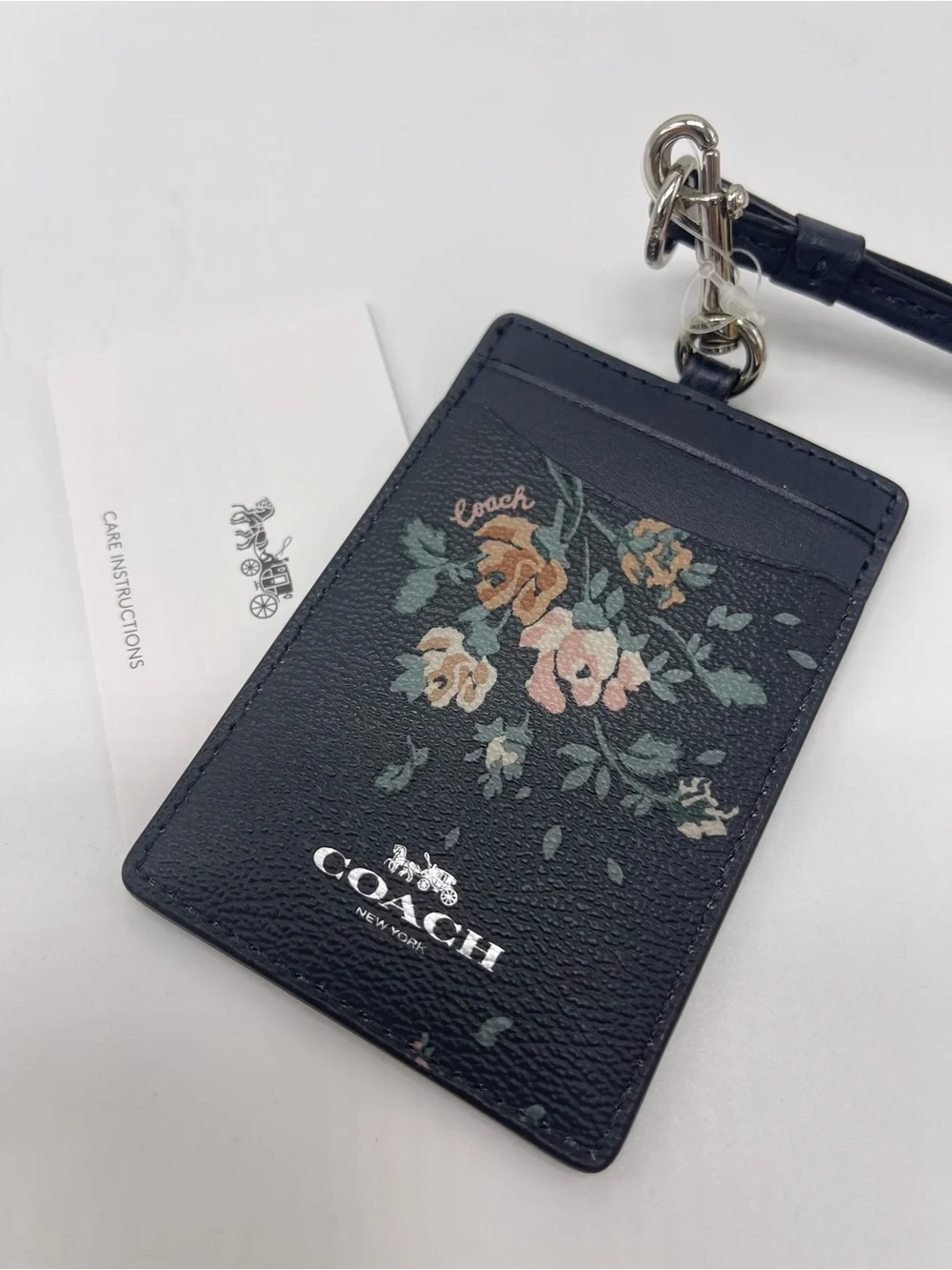 Coach Mini Skinny Crossgrain Leather Id Card Zip Closure Case M/Taupe NWT